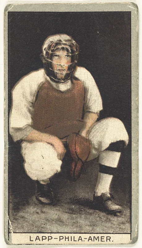 Front of Jack Lapp card, 1912 T207 Brown Background, catalog no. 99