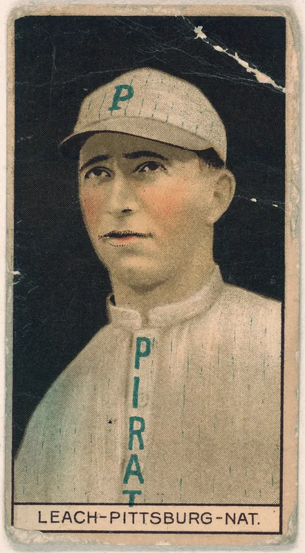 Front of Tommy Leach card, 1912 T207 Brown Background, catalog no. 101