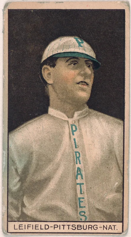 Front of Lefty Leifield card, 1912 T207 Brown Background, catalog no. 102