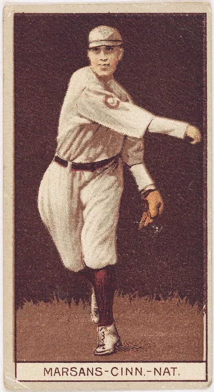 Front of Armando Marsans card, 1912 T207 Brown Background, catalog no. 115