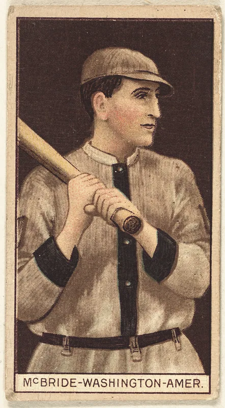 Front of George McBride card, 1912 T207 Brown Background, catalog no. 116