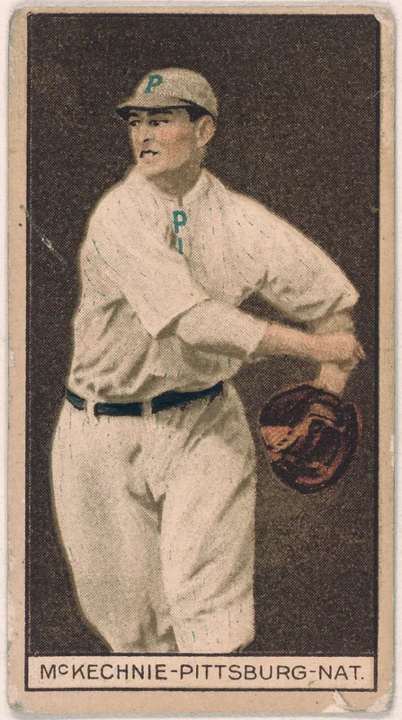 Front of Bill McKechnie card, 1912 T207 Brown Background, catalog no. 122