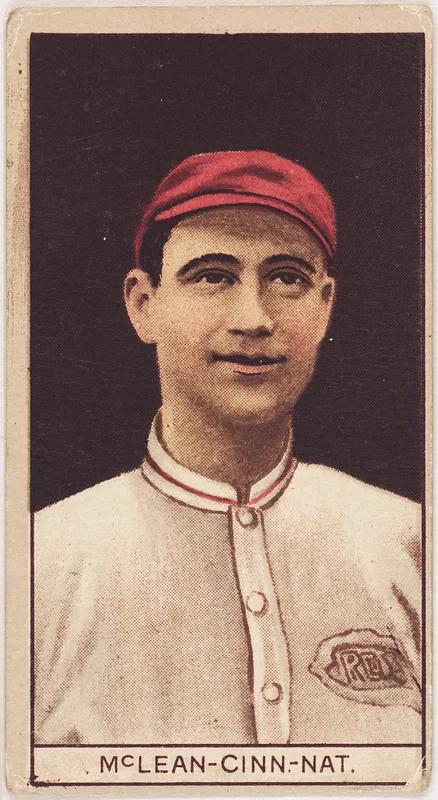 Front of Larry McLean card, 1912 T207 Brown Background, catalog no. 123
