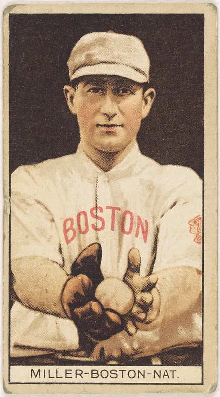 Front of Doc Miller card, 1912 T207 Brown Background, catalog no. 125