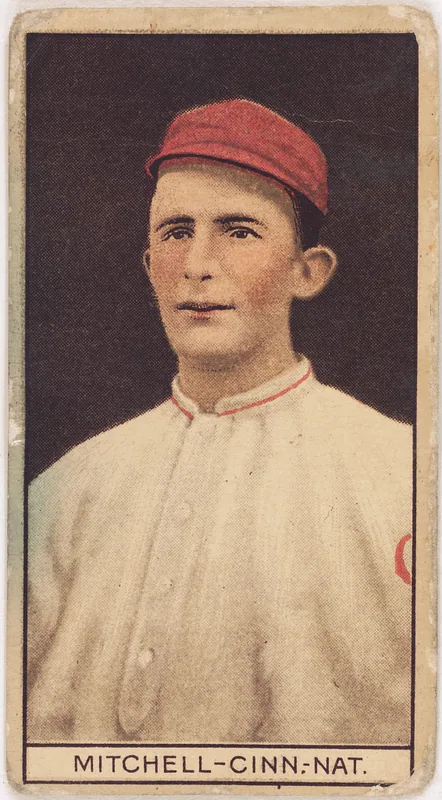 Front of Mike Mitchell card, 1912 T207 Brown Background, catalog no. 129