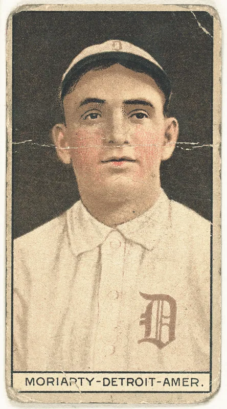 Front of George Moriarty card, 1912 T207 Brown Background, catalog no. 136