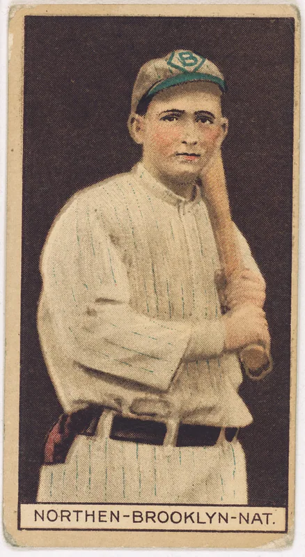 Front of Hub Northen card, 1912 T207 Brown Background, catalog no. 141