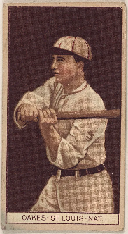 Front of Rebel Oakes card, 1912 T207 Brown Background, catalog no. 143