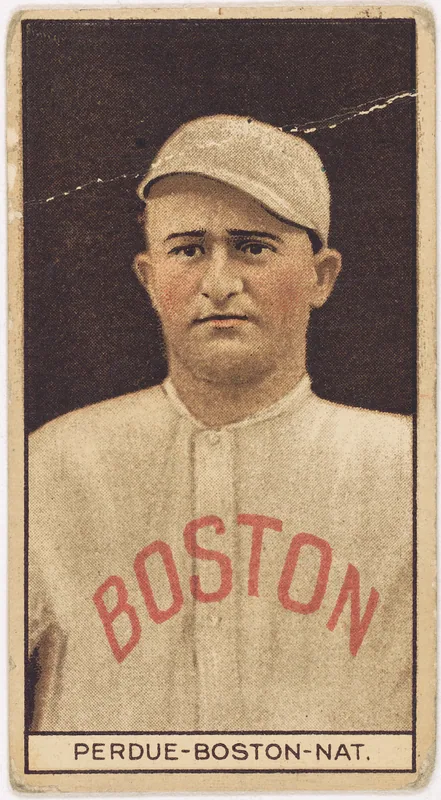 Front of Hub Perdue card, 1912 T207 Brown Background, catalog no. 150