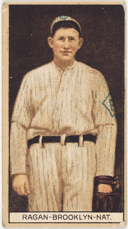 Front of Pat Ragan card, 1912 T207 Brown Background, catalog no. 154