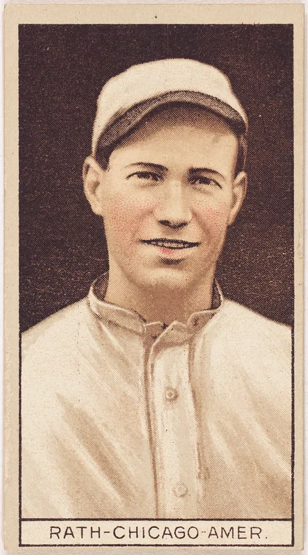 Front of Morrie Rath card, 1912 T207 Brown Background, catalog no. 156