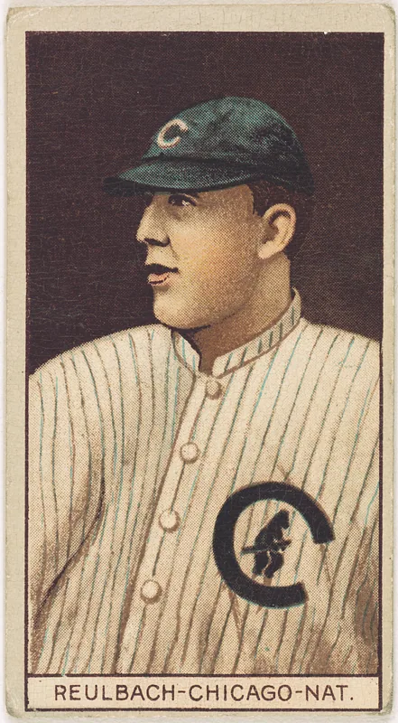 Front of Ed Reulbach card, 1912 T207 Brown Background, catalog no. 157