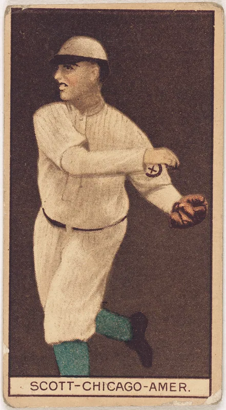 Front of Jim Scott card, 1912 T207 Brown Background, catalog no. 165
