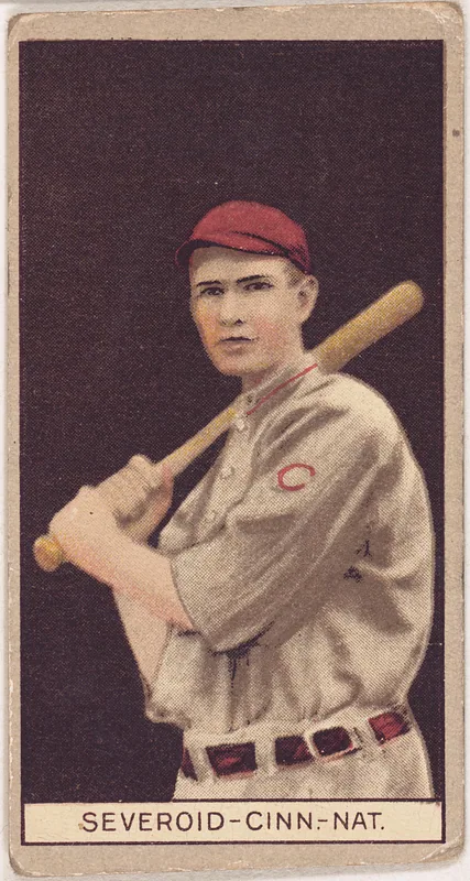 Front of Hank Severeid card, 1912 T207 Brown Background, catalog no. 166