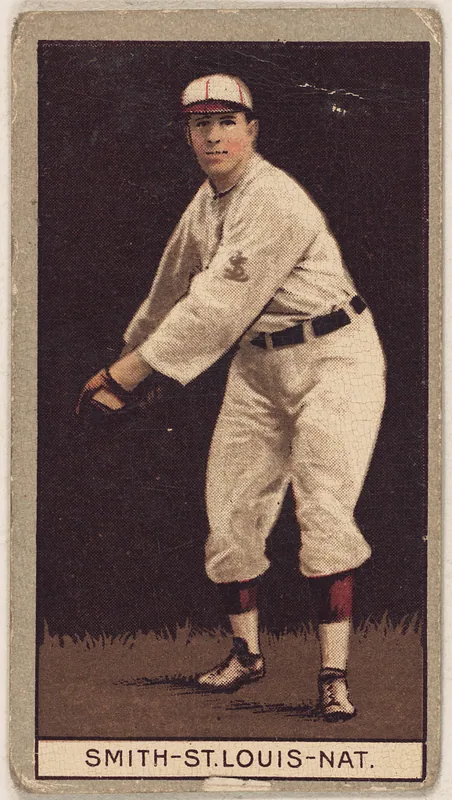 Front of Wally Smith card, 1912 T207 Brown Background, catalog no. 169