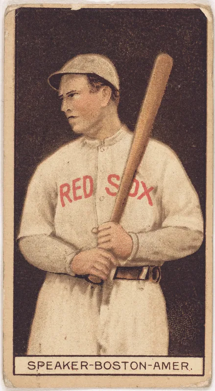 Front of Tris Speaker card, 1912 T207 Brown Background, catalog no. 171