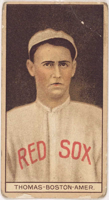 Front of Chester Thomas card, 1912 T207 Brown Background, catalog no. 183