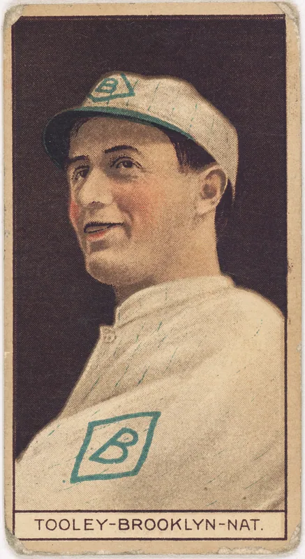 Front of Bert Tooley card, 1912 T207 Brown Background, catalog no. 185