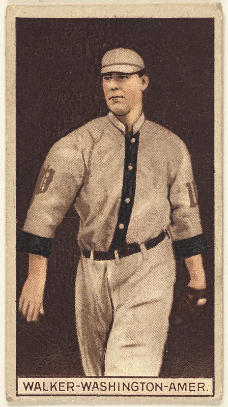 Front of Dixie Walker card, 1912 T207 Brown Background, catalog no. 190