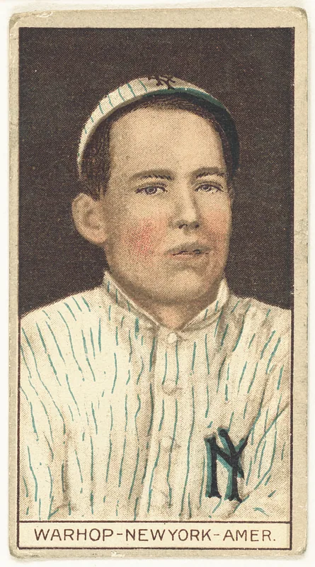 Front of Jack Warhop card, 1912 T207 Brown Background, catalog no. 192
