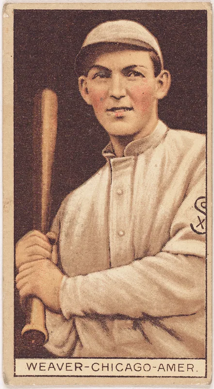 Front of Buck Weaver card, 1912 T207 Brown Background, catalog no. 193