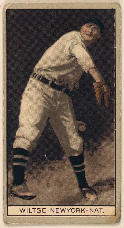 Front of Hooks Wiltse card, 1912 T207 Brown Background, catalog no. 200