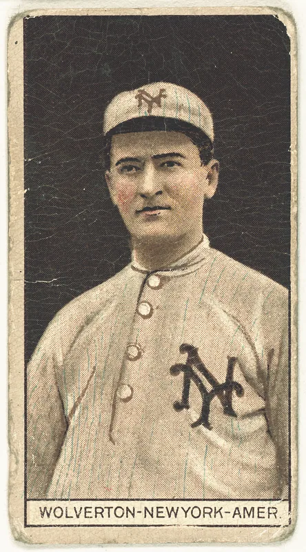 Front of Harry Wolverton card, 1912 T207 Brown Background, catalog no. 202