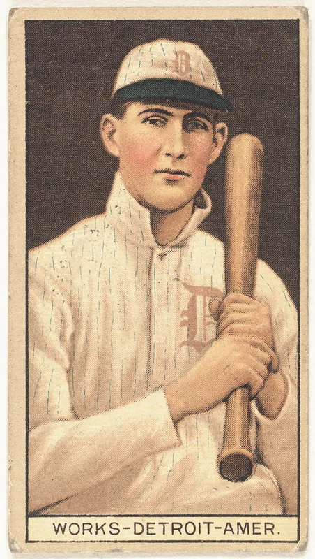 Front of Ralph Works card, 1912 T207 Brown Background, catalog no. 205