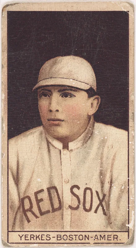 Front of Steve Yerkes card, 1912 T207 Brown Background, catalog no. 206