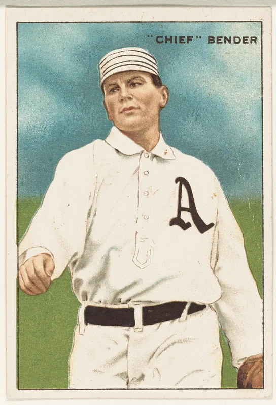 Front of Chief Bender card, 1912 T227 Series of Champions, catalog no. 2