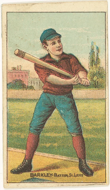 Front of Sam Barkley card, 1887 N284 Gold Coin, catalog no. 6