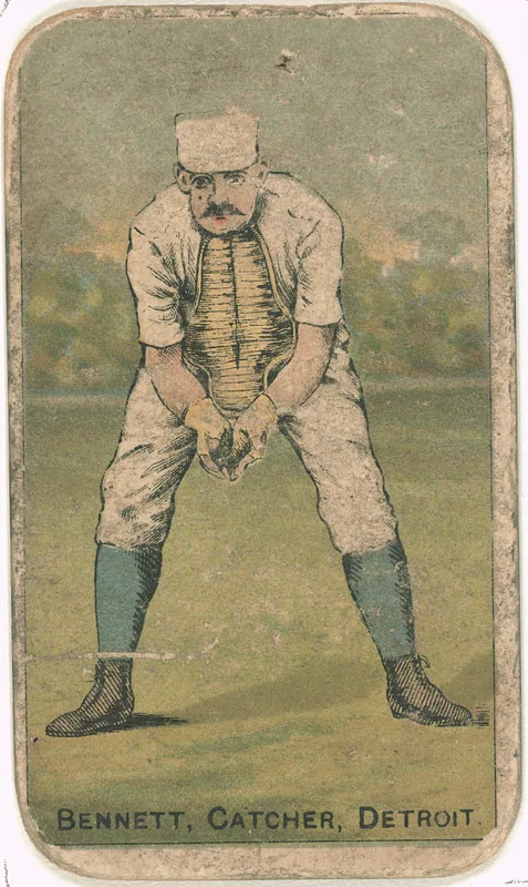 Front of Charlie Bennett card, 1887 N284 Gold Coin, catalog no. 11