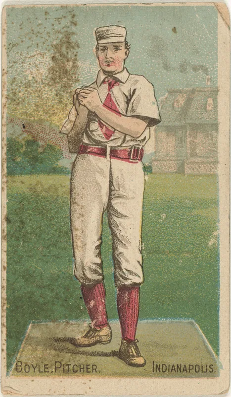 Front of Henry Boyle card, 1887 N284 Gold Coin, catalog no. 12