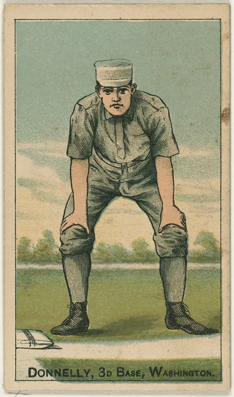 Front of Jim Donnelly card, 1887 N284 Gold Coin, catalog no. 41