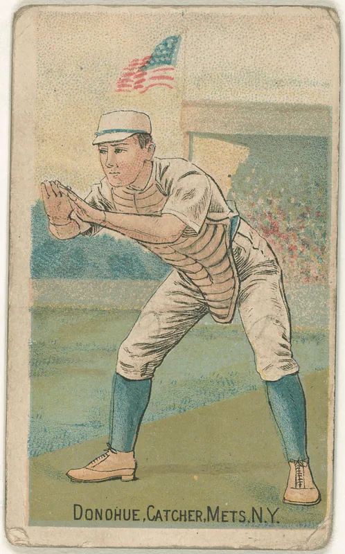 Front of Jim Donahue card, 1887 N284 Gold Coin, catalog no. 42