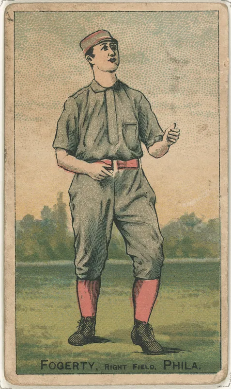Front of Jim Fogarty card, 1887 N284 Gold Coin, catalog no. 54
