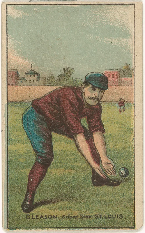 Front of Bill Gleason card, 1887 N284 Gold Coin, catalog no. 65