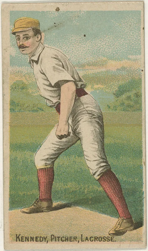 Front of Ted Kennedy card, 1887 N284 Gold Coin, catalog no. 80