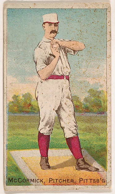 Front of Jim McCormick card, 1887 N284 Gold Coin, catalog no. 86
