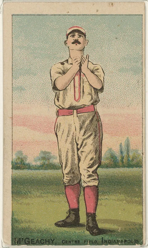 Front of Jack McGeachy card, 1887 N284 Gold Coin, catalog no. 87
