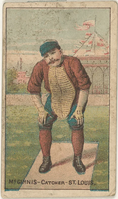 Front of Jumbo McGinnis card, 1887 N284 Gold Coin, catalog no. 88