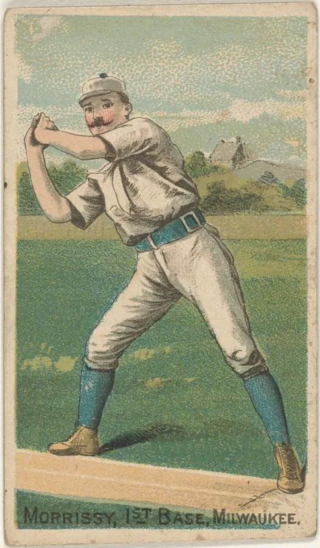 Front of Tom Morrissey card, 1887 N284 Gold Coin, catalog no. 93