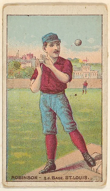 Front of Yank Robinson card, 1887 N284 Gold Coin, catalog no. 116