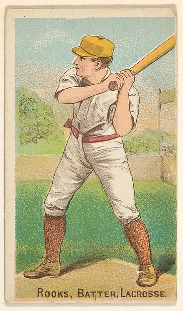 Front of George Rooks card, 1887 N284 Gold Coin, catalog no. 117