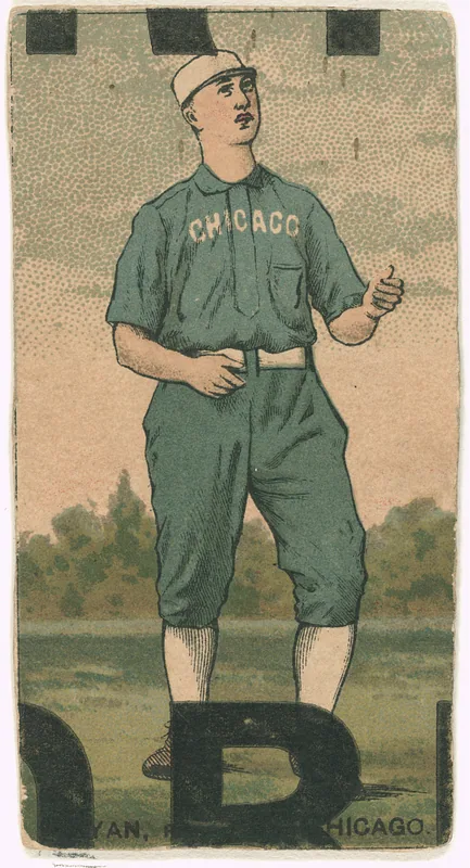 Front of Jimmy Ryan card, 1887 N284 Gold Coin, catalog no. 119