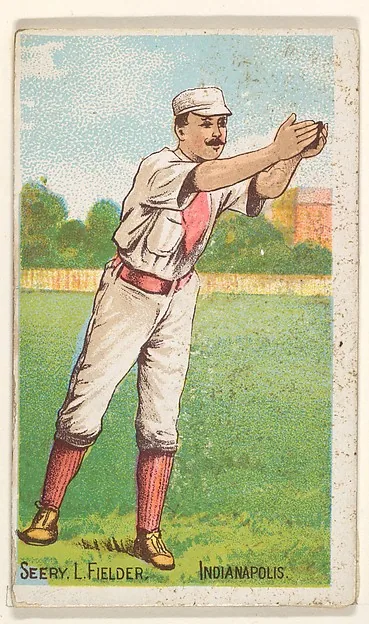 Front of Emmett Seery card, 1887 N284 Gold Coin, catalog no. 122