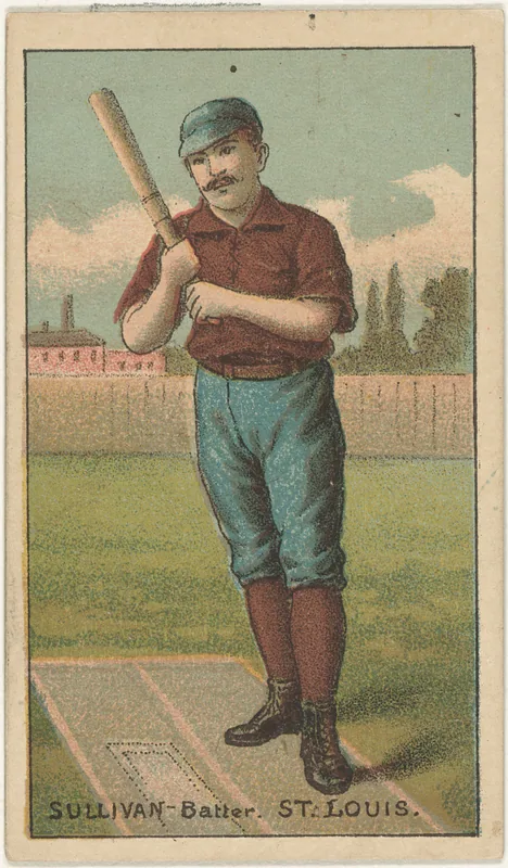 Front of Danny Sullivan card, 1887 N284 Gold Coin, catalog no. 125