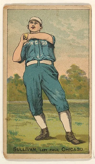 Front of Marty Sullivan card, 1887 N284 Gold Coin, catalog no. 126