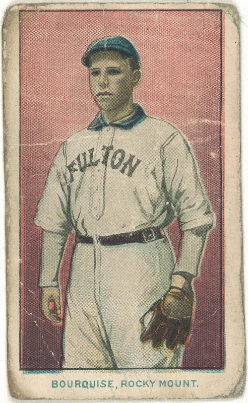 Front of Bourquise card, 1910 T209 Contentnea, catalog no. 3