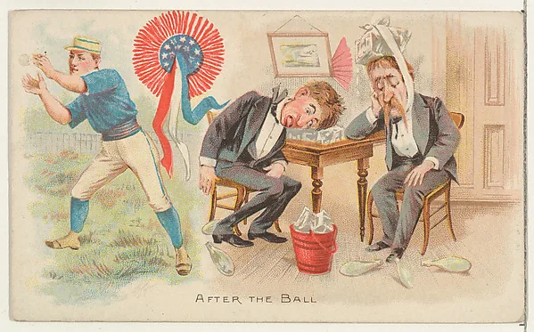 Front of After The Ball card, 1893 N135 Duke, Talk of the Diamond, catalog no. 1